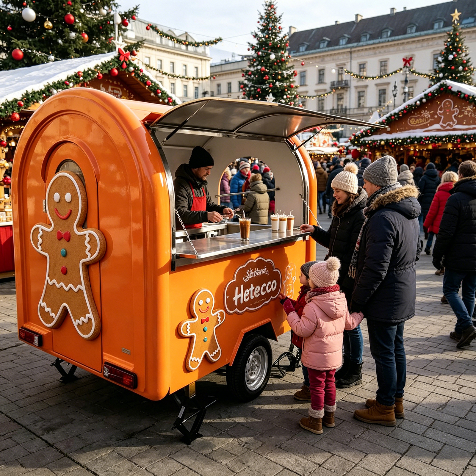 Coffee Shop Equipment Setup - Small Mobile Food Trailer with Complete