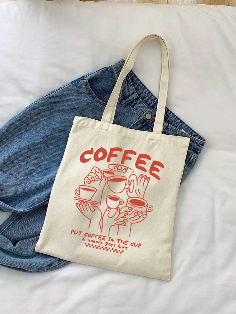 1pc Coffee Canvas Women Handba – Coffee Equipment Travel Bag Bewertung und Preis
