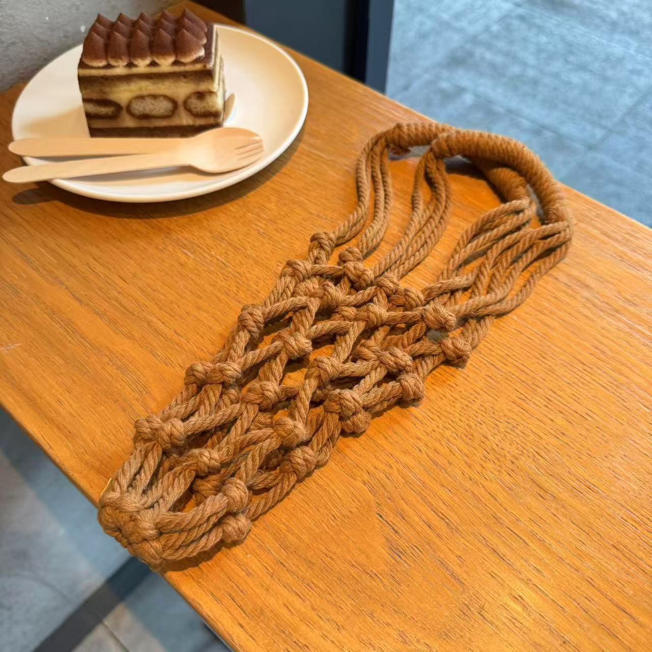 Handmade Woven Cup Holder Bag  – Coffee Equipment Travel Bag Bewertung und Preis