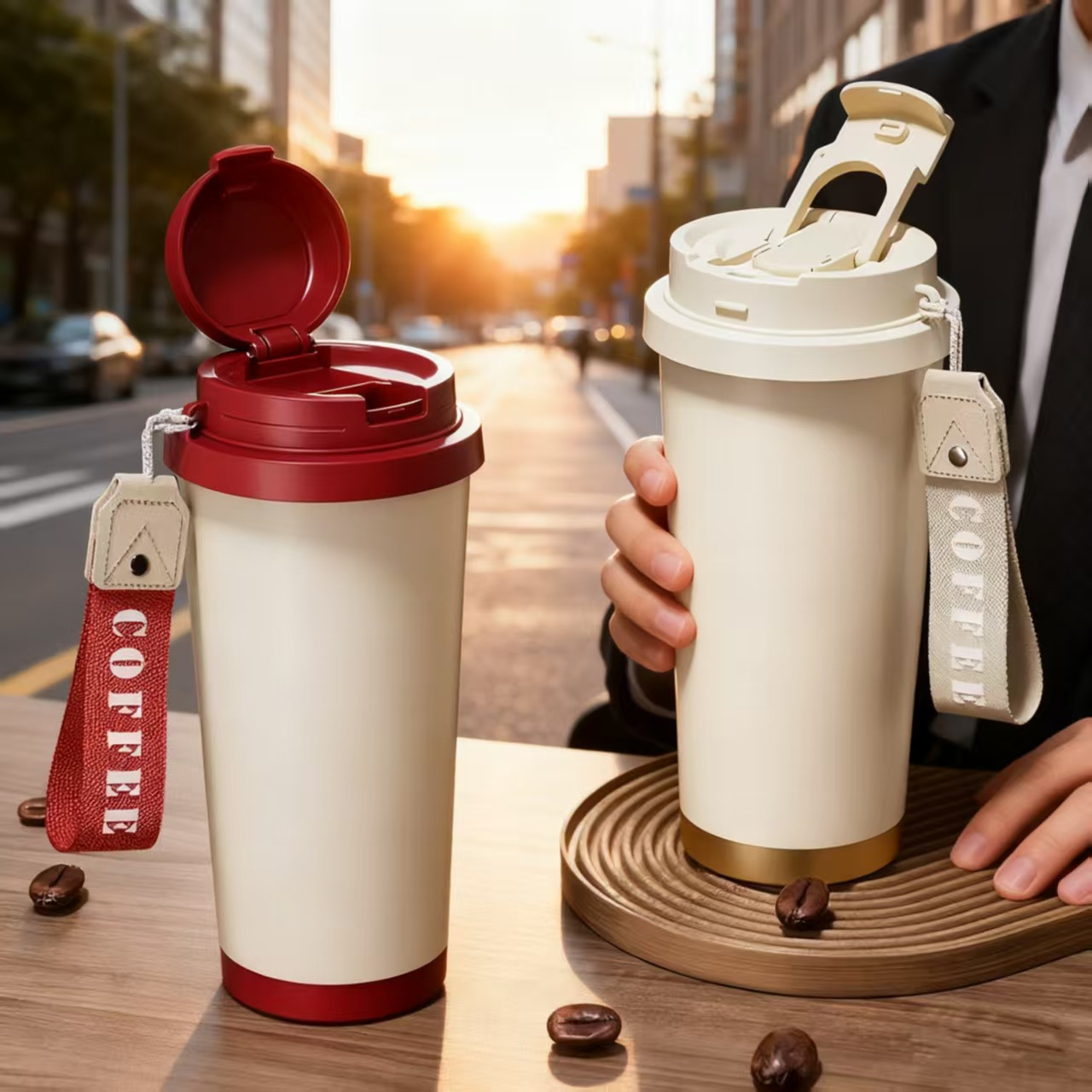 Custom Logo Name Thermos 500ML – Coffee Equipment Logo Bewertung und Preis