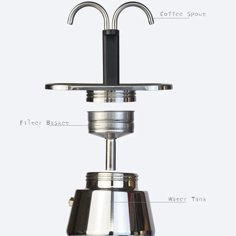 200ML Mini Moka Pot Double Tub – Coffee Equipment Wdt Bewertung und Preis