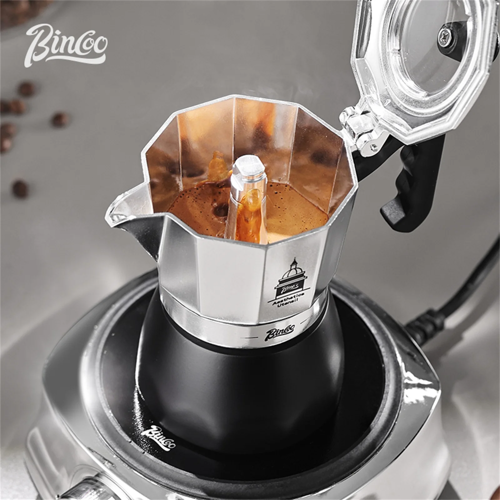 BINCOO Double Valve Moka Pot，E – Coffee Equipment Wdt Bewertung und Preis
