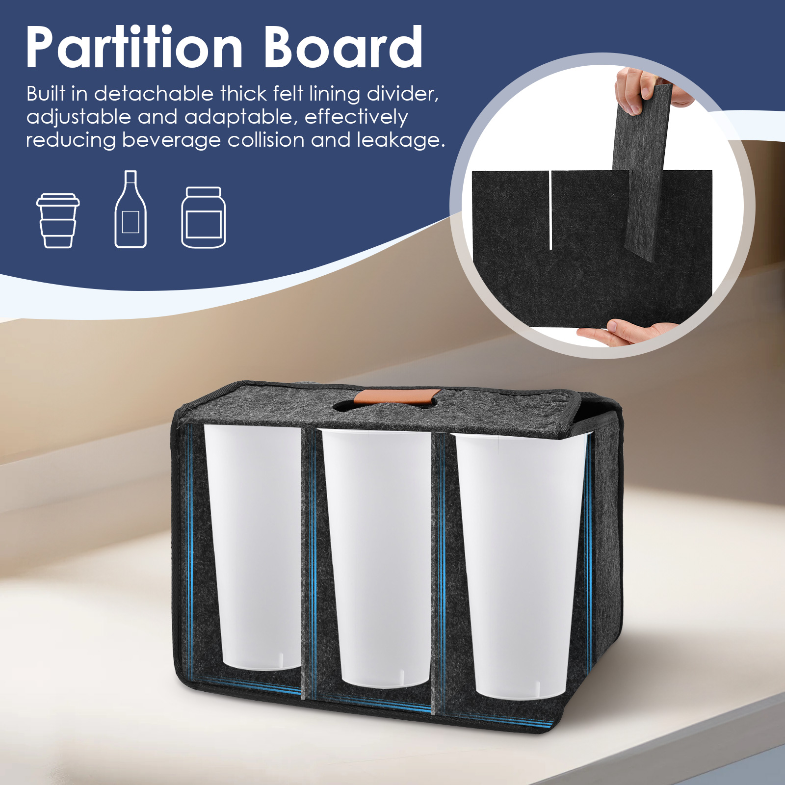 6 Bottle Drink Cup Carrier Fol – Coffee Equipment Travel Bag Bewertung und Preis