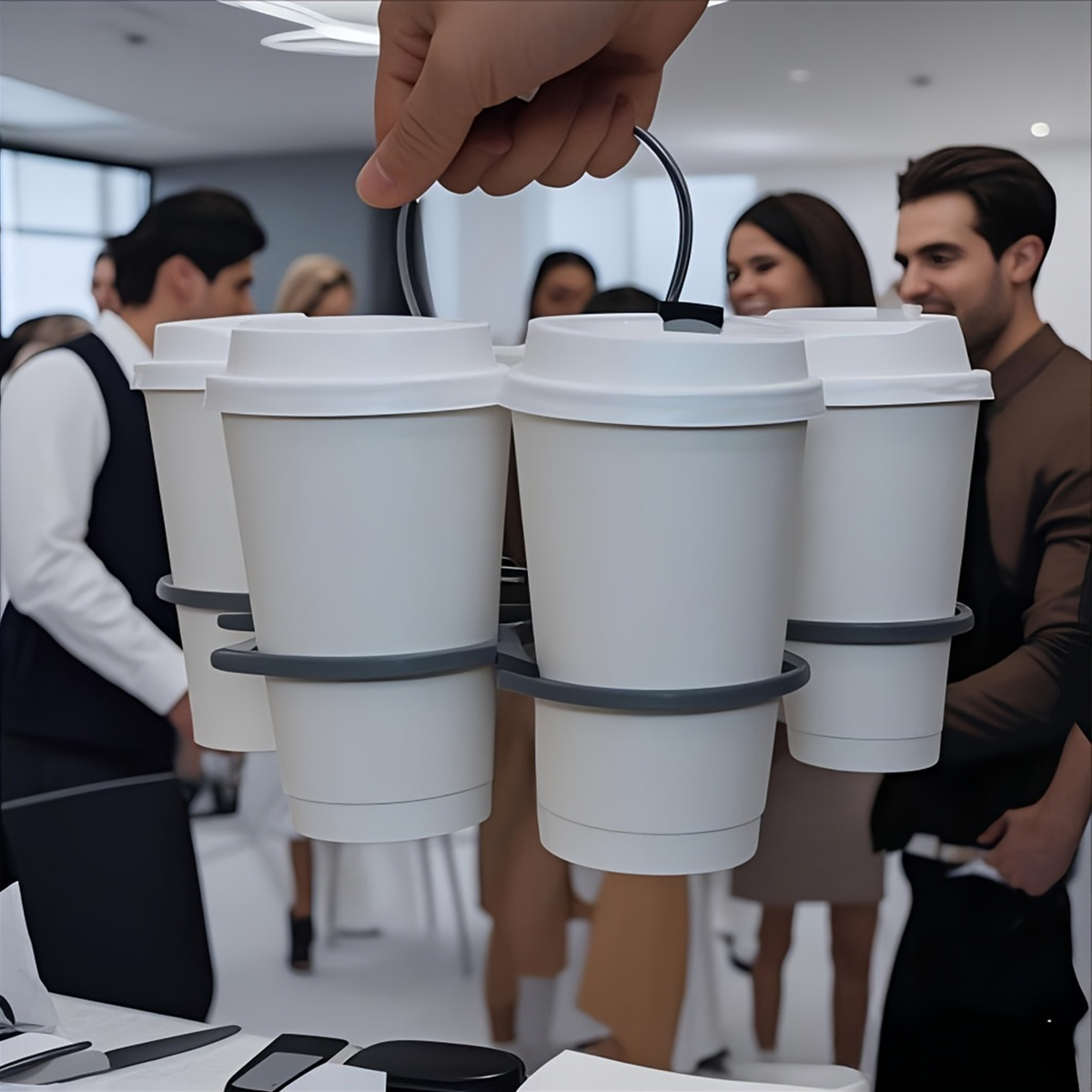 6-Slot Foldable Drink Caddy -  – Coffee Shop Equipment Bewertung und Preis