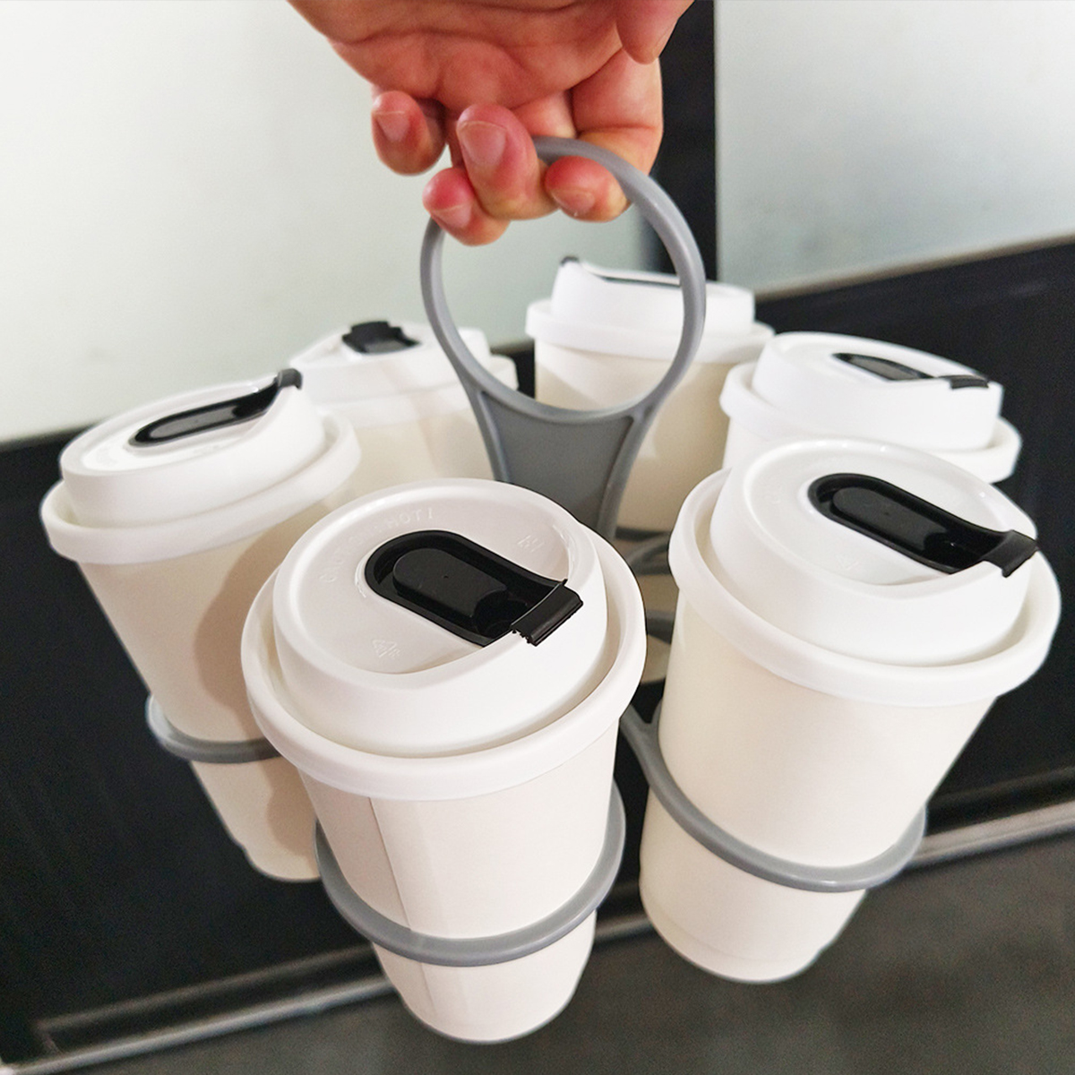 6-Slot Foldable Drink Caddy -  – Coffee Shop Equipment Bewertung und Preis