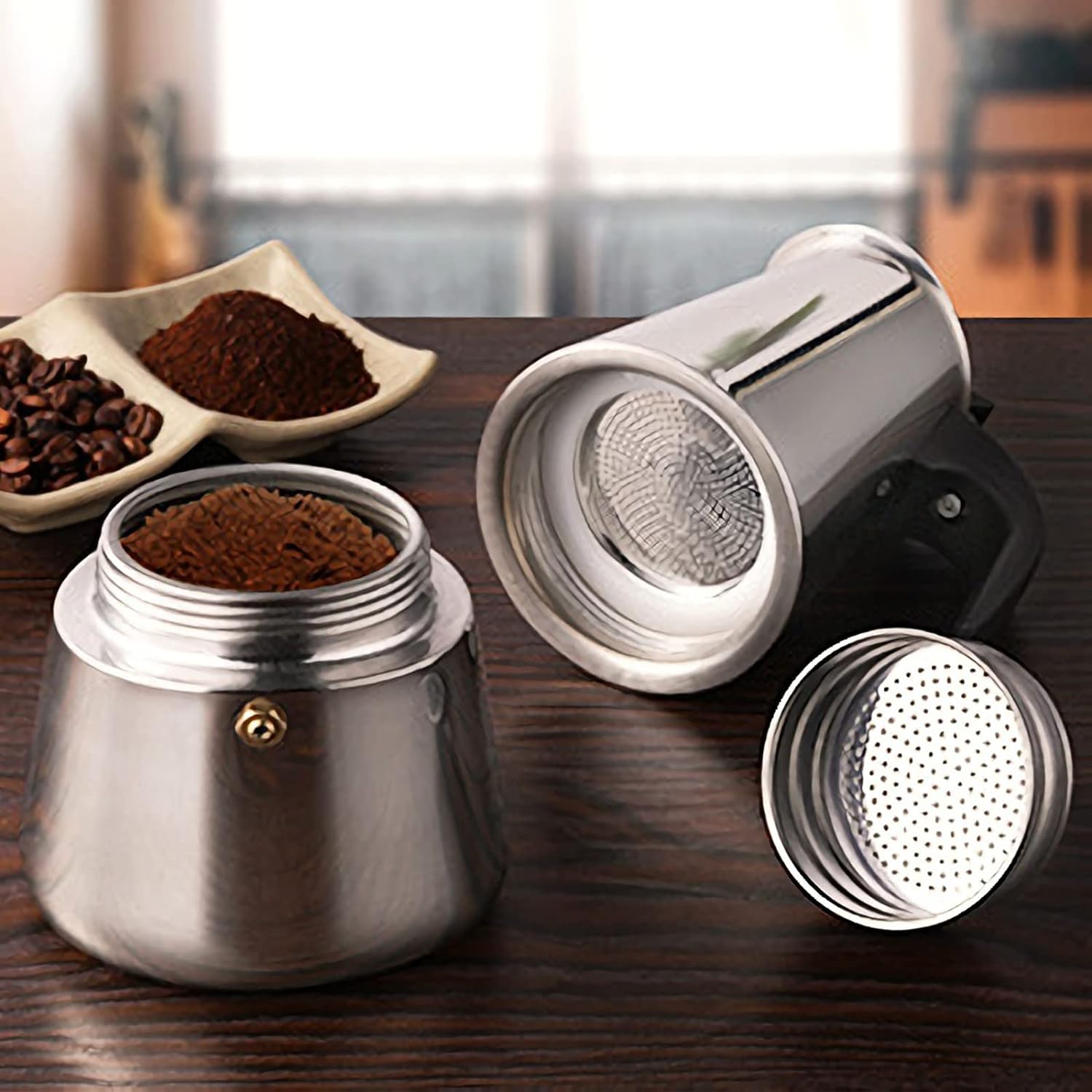 4/6/9 Cups Moka Pot Caffe Mach – Coffee Equipment Wdt Bewertung und Preis