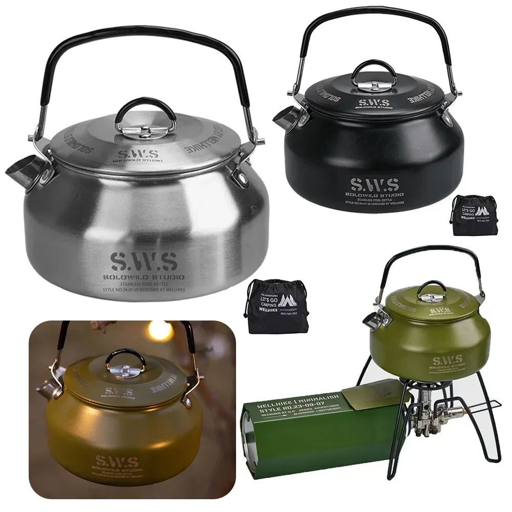 Stainless Steel Kettle 0.8L Po – Coffee Equipment Travel Bag Bewertung und Preis