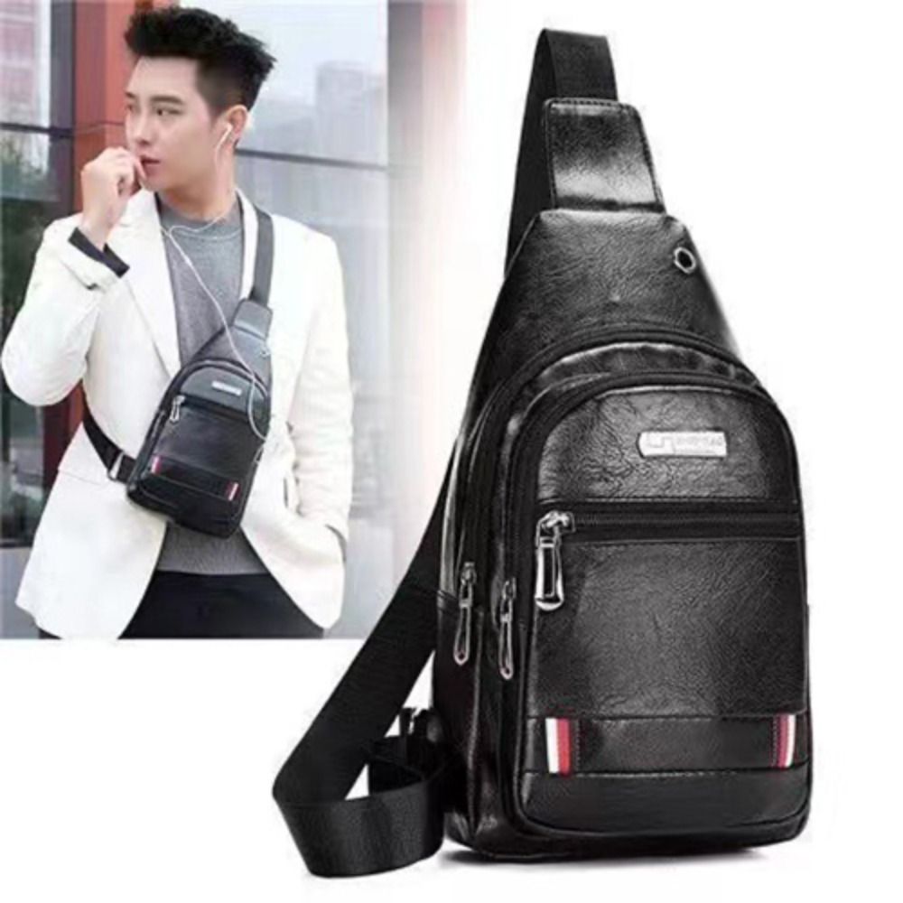 Casual PU Leather Men Messenge – Coffee Equipment Travel Bag Bewertung und Preis