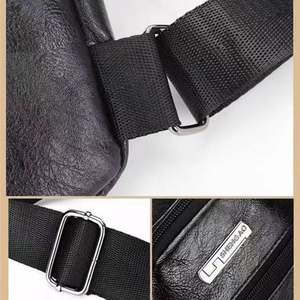 Casual PU Leather Men Messenge – Coffee Equipment Travel Bag Bewertung und Preis