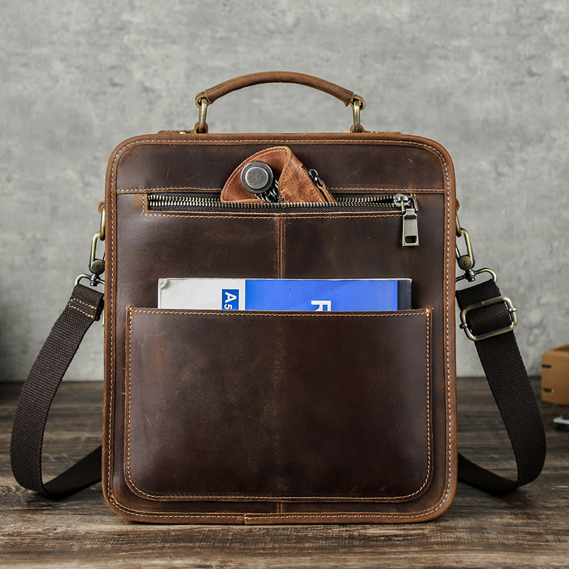 CONTACT'S Crazy Horse Leather  – Coffee Equipment Travel Bag Bewertung und Preis