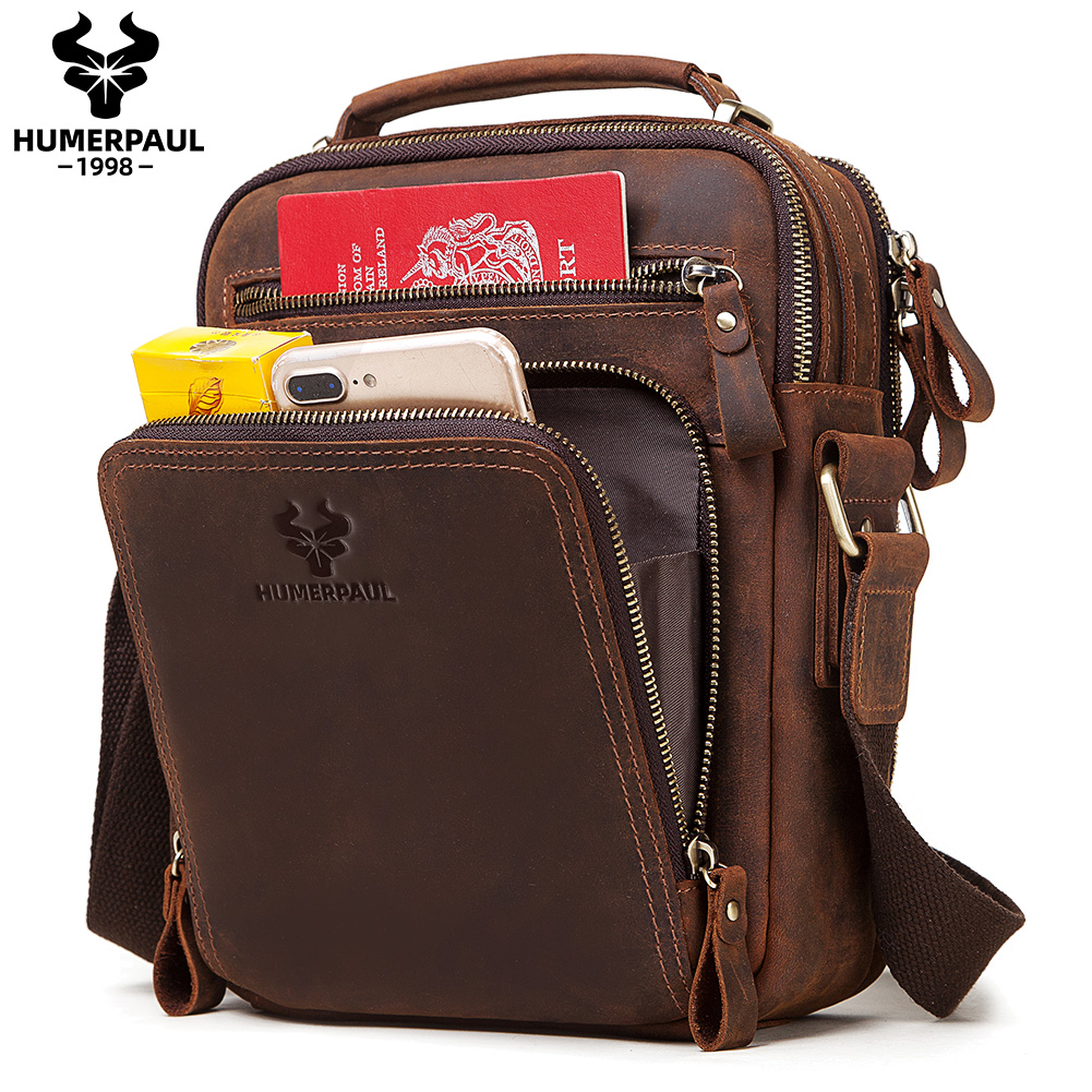 HUMERPAUL Genuine Leather Men' – Coffee Equipment Travel Bag Bewertung und Preis