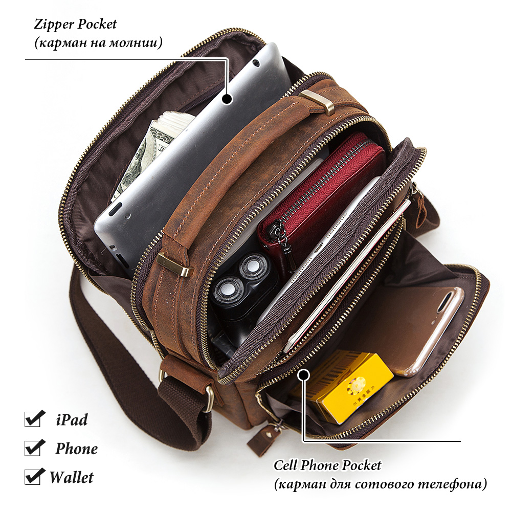 HUMERPAUL Genuine Leather Men' – Coffee Equipment Travel Bag Bewertung und Preis
