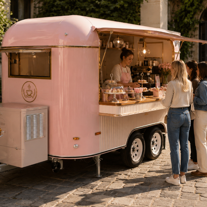 Food Cart Mobile Trailer Custo – Coffee Equipment Usa Bewertung und Preis