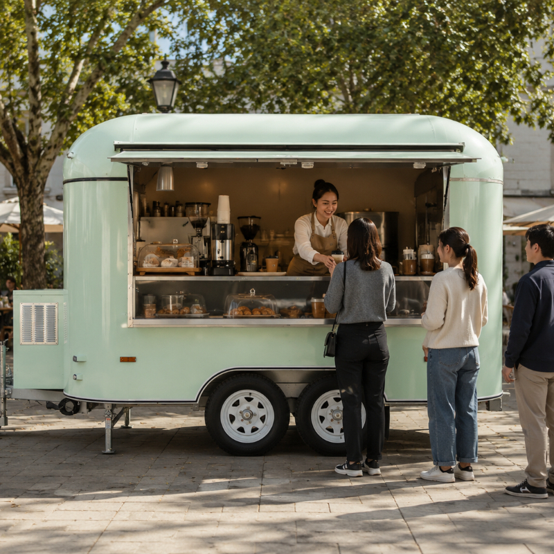 Food Cart Mobile Trailer Custo – Coffee Equipment Usa Bewertung und Preis