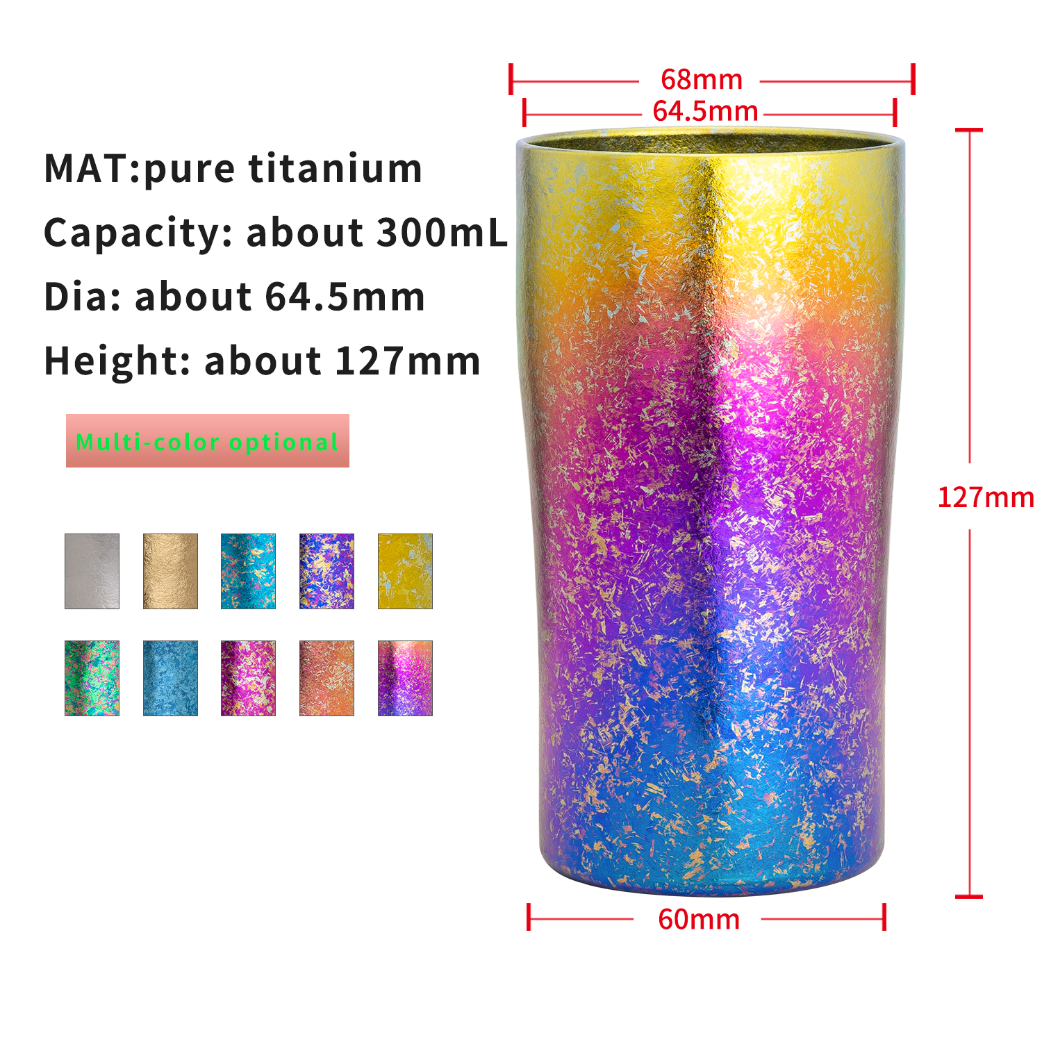 TiTo Titanium 300ml Rainbow Be – Coffee Equipment Travel Bag Bewertung und Preis