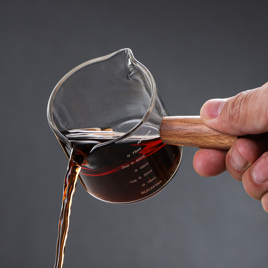 50-250ml Wood Handle Glass Esp – Coffee Shop Equipment Bewertung und Preis