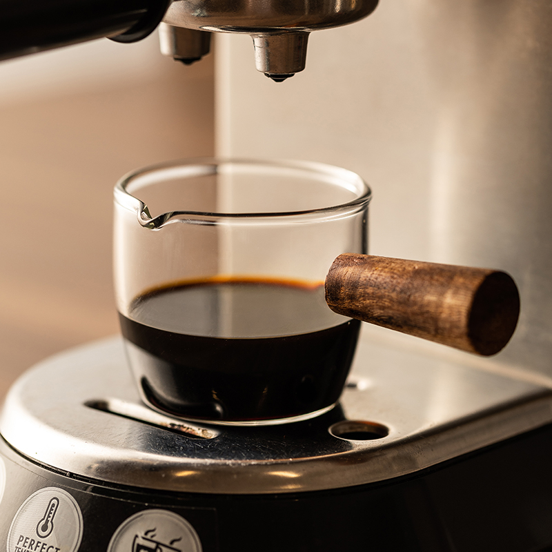 50-250ml Wood Handle Glass Esp – Coffee Shop Equipment Bewertung und Preis