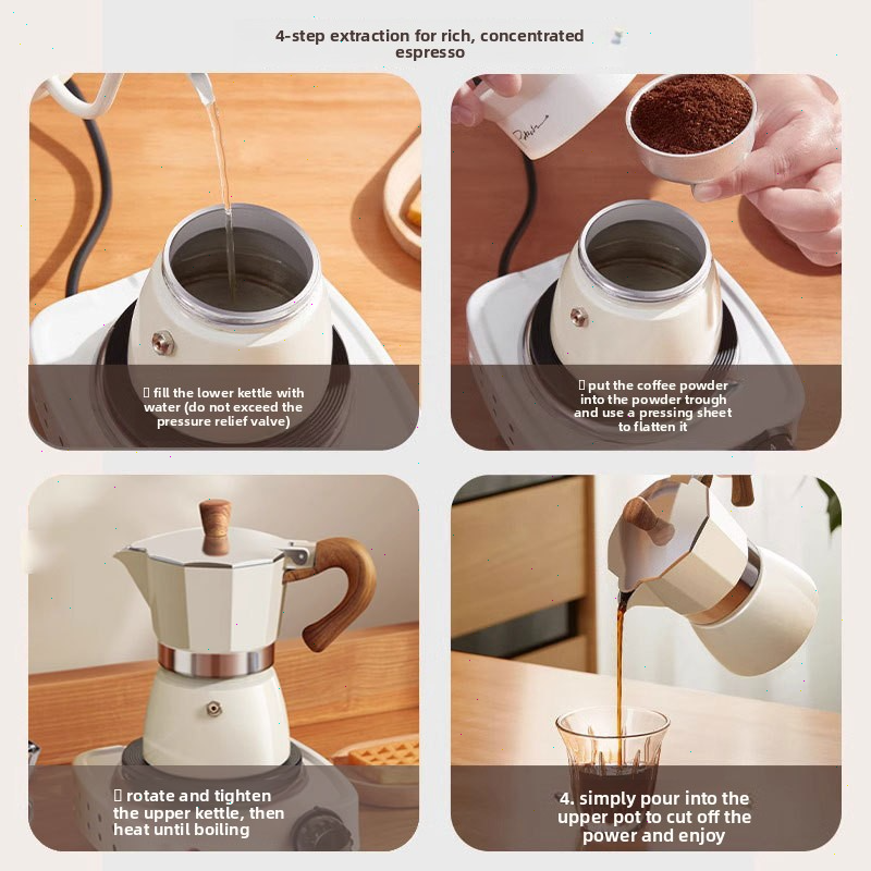 Round-bottomed Moka Pot Single – Coffee Equipment Set Bewertung und Preis